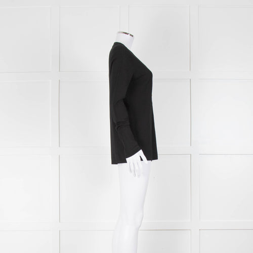 Escada Sport Black Press Stud Button Cardigan