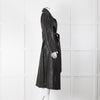 Envelope1976 Black Leather Trench with Belted Waist