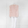 Yves Salomon Pink Feather With Silk Lining Gilet