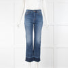 Weekend Max Mara Blue Cropped Flare Jeans