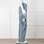 Maison Margiela Blue Denim Slash Leg Jeans