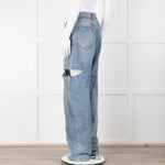 Maison Margiela Blue Denim Slash Leg Jeans