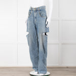 Maison Margiela Blue Denim Slash Leg Jeans