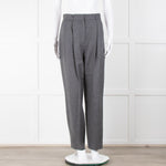 Toteme Grey Wool Mix Tailored Trousers