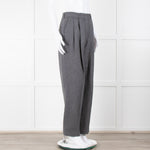 Toteme Grey Wool Mix Tailored Trousers