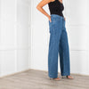 DL 1961 Mid Laser Wide Leg in Blue