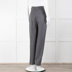 Toteme Grey Wool Mix Tailored Trousers