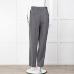 Toteme Grey Wool Mix Tailored Trousers