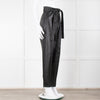 Philosophy Black Faux Leather Belted Trousers