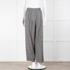 LilySilk Grey Prince of Wales Cuffed Tailored Trousers