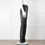 Anine Bing Black Faux Leather Trousers