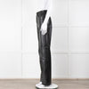 Anine Bing Black Faux Leather Trousers