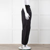 Dion Lee Black Frayed Waistband Cargo Trousers