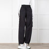 Dion Lee Black Frayed Waistband Cargo Trousers