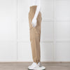 Dion Lee Beige Frayed Waistband Cargo Trousers