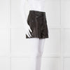 IRO Black Leather High Waist Shorts