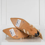 Iro Takari Camel Suede And Shearling Trim Kitten Heel Boots