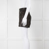 IRO Black Leather High Waist Shorts