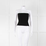 Wardrobe.NYC Black Ribbed Bandeau Top