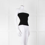 Wardrobe.NYC Black Ribbed Bandeau Top