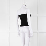 Wardrobe.NYC Black Ribbed Bandeau Top