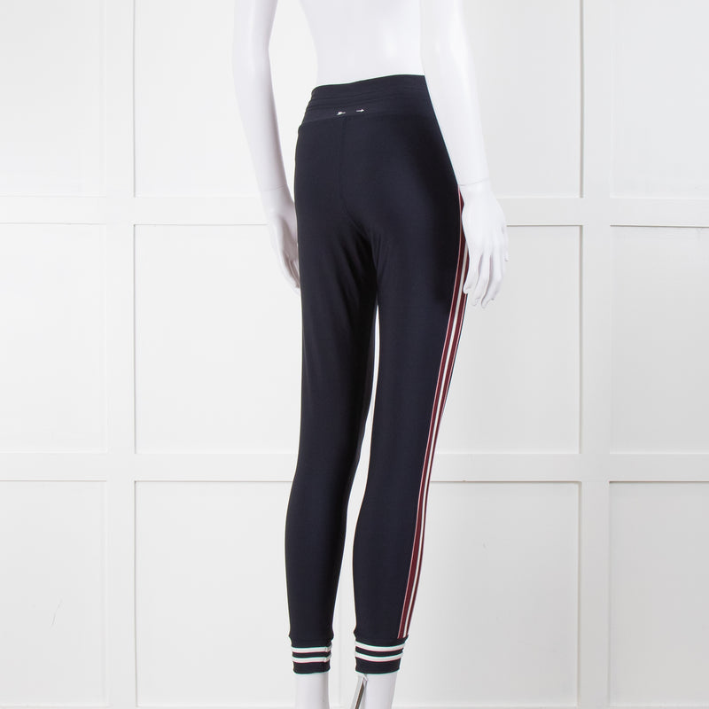 The Upside Navy Leggings With Side Stripe