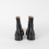 The Row Black Leather Zip Front Boot