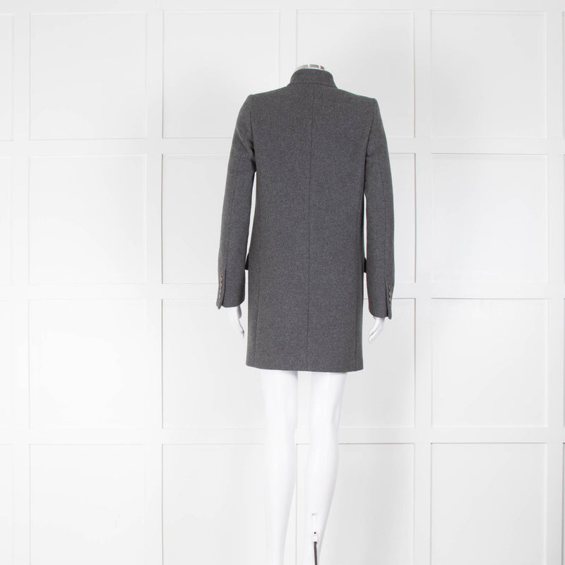 Stella McCartney Light Grey Wool Blend Short Coat