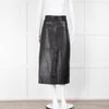 Day Birger Mikkelsen Black Leather Long Straight Skirt