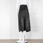 Day Birger Mikkelsen Black Leather Long Straight Skirt