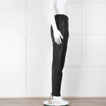 Tibi Black Faux Leather Elasticated Waist Trousers