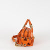 Versace Orange Leather Gold Hardware Mini Satchel