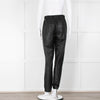 Tibi Black Faux Leather Elasticated Waist Trousers