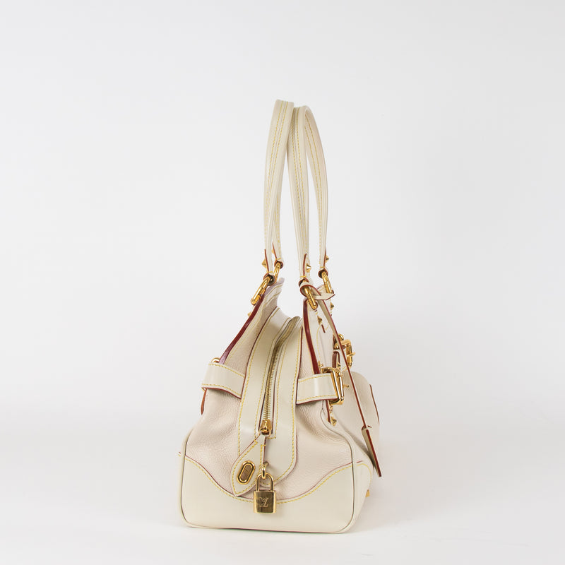 Louis Vuitton Cream Suhali Le Radieux Top Handle Bag