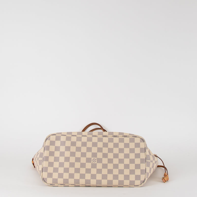 Louis Vuitton Damier Azur Neverfull MM Tote Bag