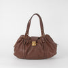 Louis Vuitton Brown Monogram Mahina Leather Handbag