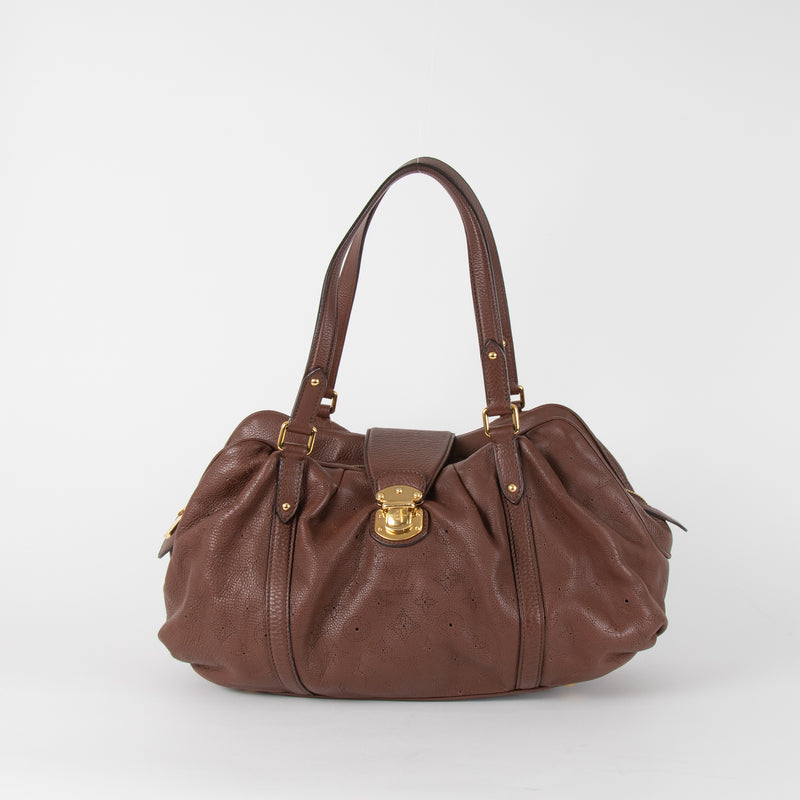 Louis Vuitton Brown Monogram Mahina Leather Handbag