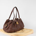 Louis Vuitton Brown Monogram Mahina Leather Handbag