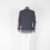 Gucci Navy Jacquard Zip Track Jacket