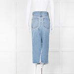 Raey Long Pale Blue Denim Skirt