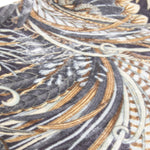 Salvatore Ferragamo Grey Paisley Velvet Long Scarf