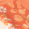 Salvatore Ferragamo Coral Floral Silk Scarf