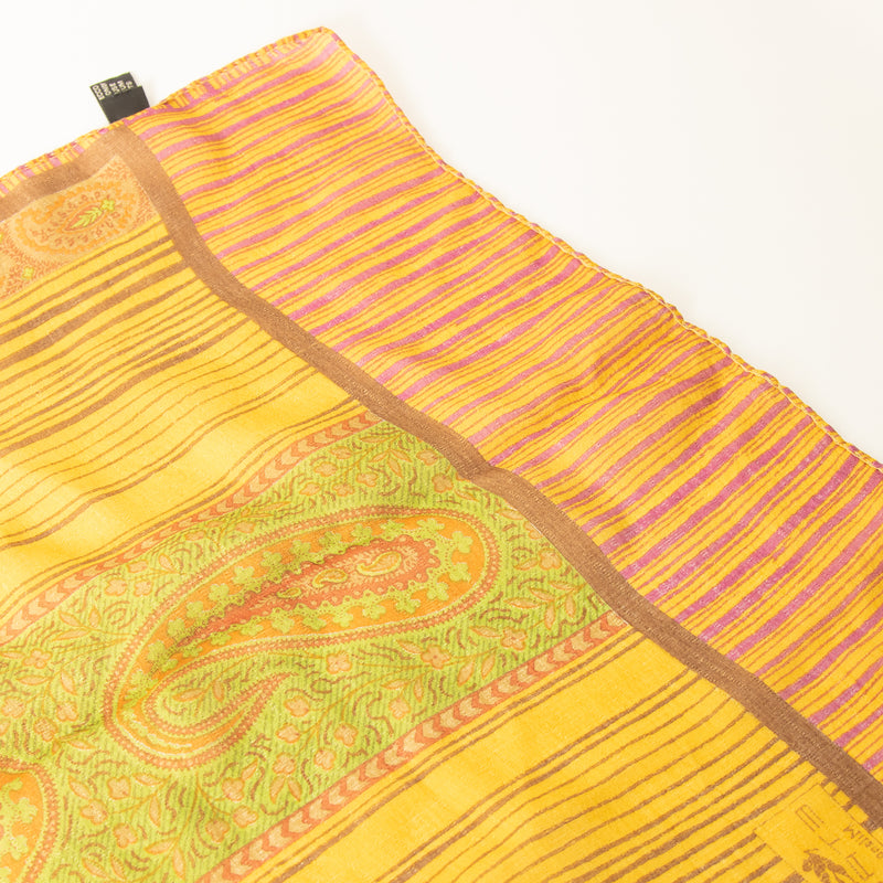 Etro Mustard Stripe Scarf