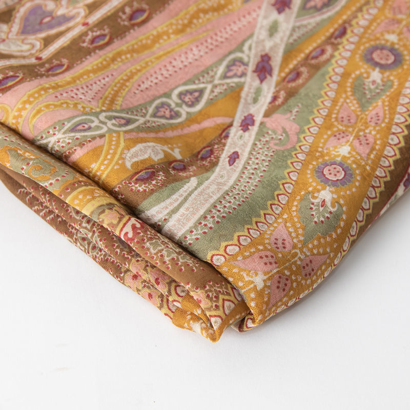 Etro Brown Paisley Scarf