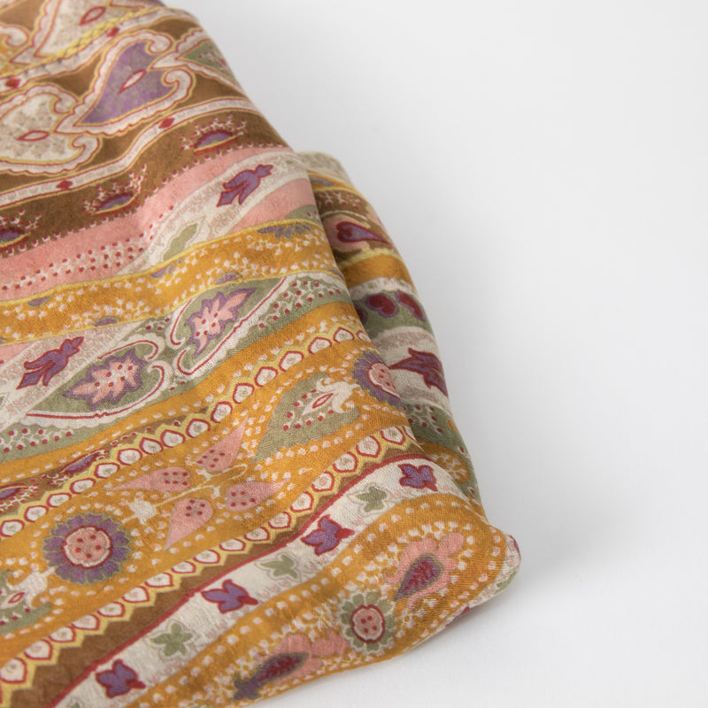 Etro Brown Paisley Scarf