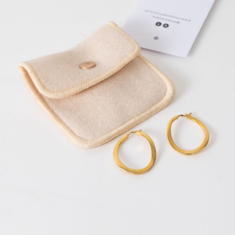 Missoma Gold Wave Hoops