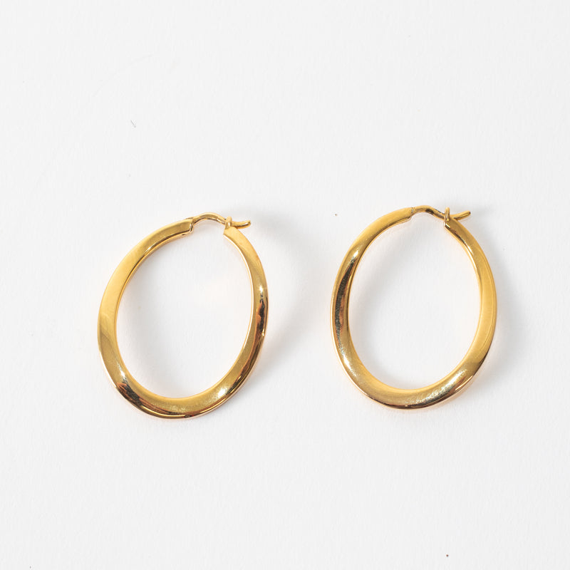 Missoma Gold Wave Hoops