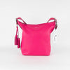 Coach Hot Pink Leather Silver Hardware Tote Bag