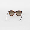 Gucci Tortoiseshell Sunglasses With Silver Arms