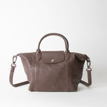 Longchamp Brown Leather Small Le Pliage Tote Bag